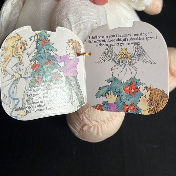 Vintage Stuffins Parachute Nylon Plush Angel with "An Angel Gets Her Wings" Book - Picture 11 of 12